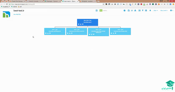 مشاهده sitemap ای که ساخته شده